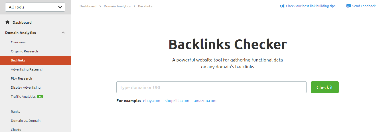 Backlinks Analytics